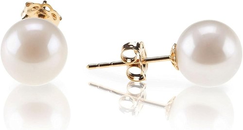 Aretes perlas concha - de,