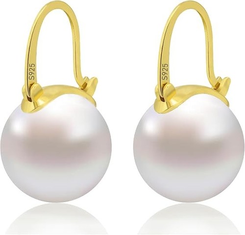 Aretes perlas concha - perlas, de