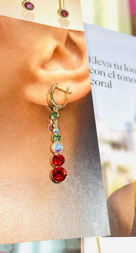 Aretes largos perlas - aretes,